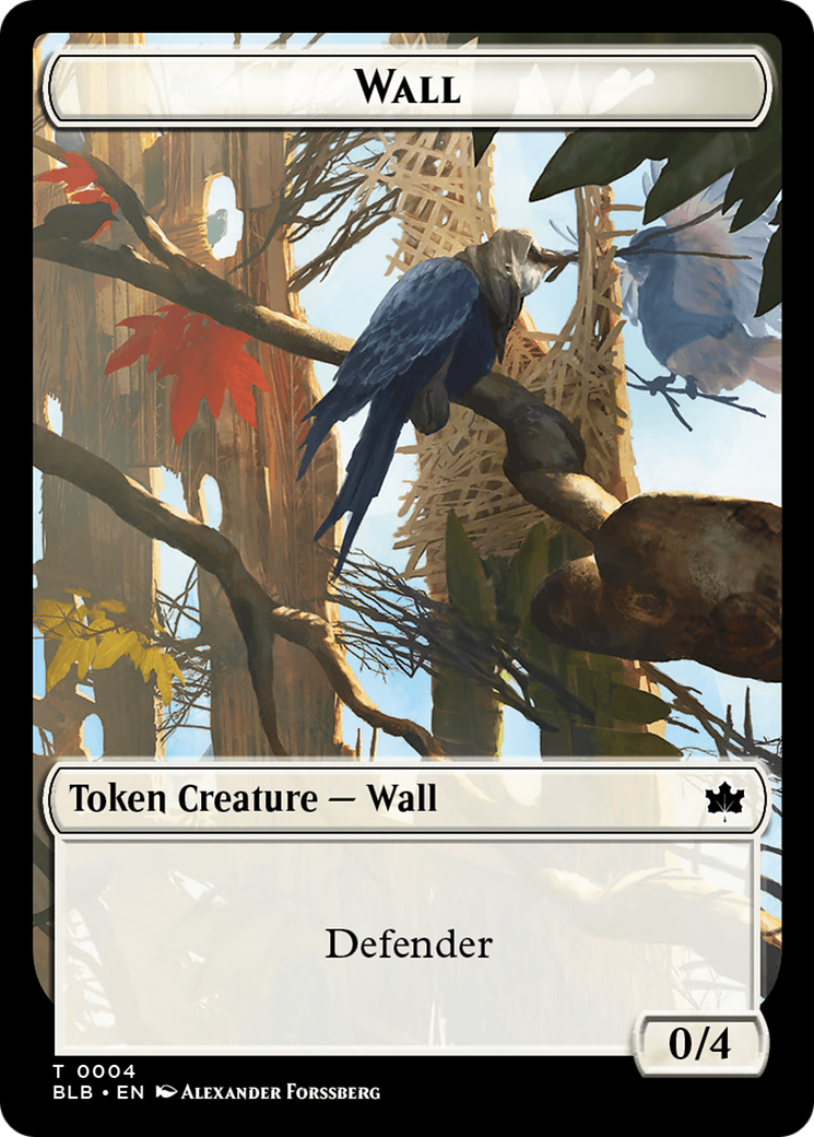 Wall (BLB-004) - Bloomburrow Tokens