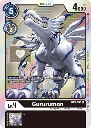 Gururumon (Box Topper) (BT3-065) - Release Special Booster 1.5 Foil