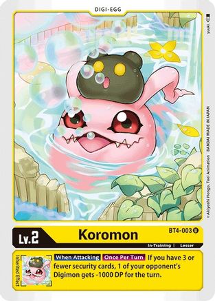 Koromon (BT4-003) - Great Legend