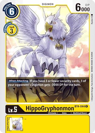 HippoGryphonmon (BT4-044) - Great Legend