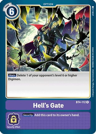 Hell's Gate (BT4-112) - Great Legend
