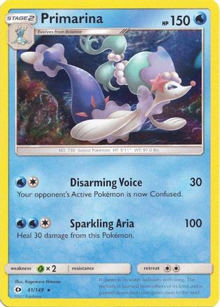 Primarina 041/149 - Holofoil Miscellaneous Cards & Products - Holo Rare