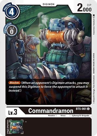 Commandramon (BT5-061) - Battle of Omni