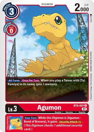 Agumon (BT6-007) - Double Diamond