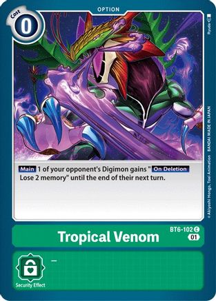 Tropical Venom (BT6-102) - Double Diamond