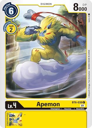 Apemon (BT6-038) - Double Diamond