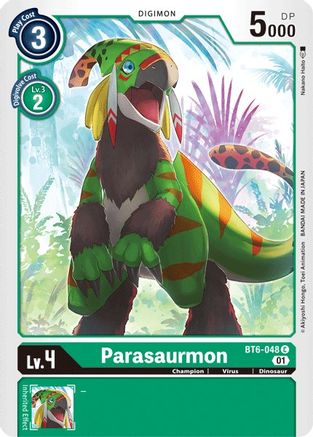 Parasaurmon (BT6-048) - Double Diamond