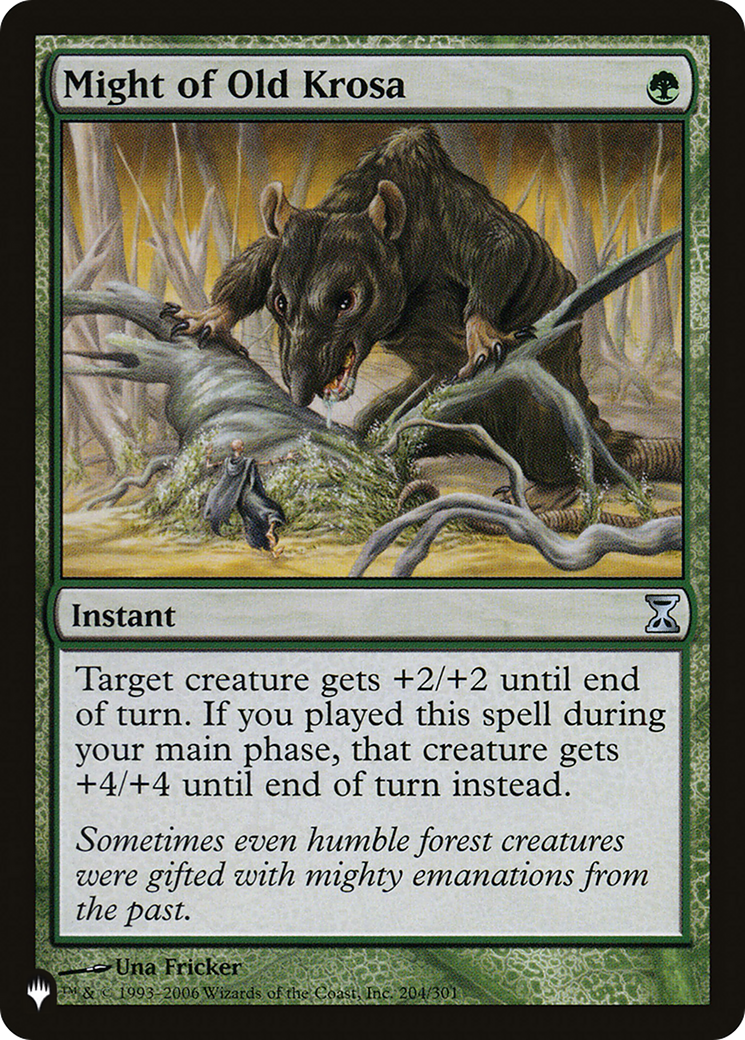 Might of Old Krosa (LIST-204/301) - The List
