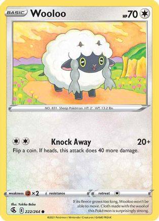 Wooloo (222) 222 SWSH08 Fusion Strike - Common