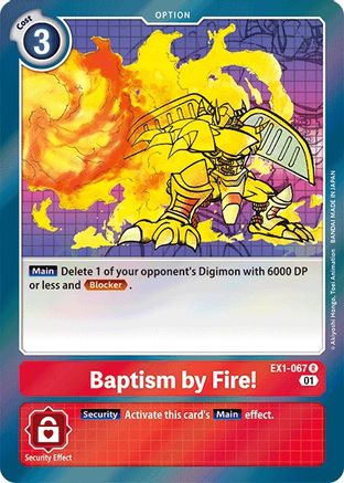 Baptism by Fire! (EX1-067) - Classic Collection Foil