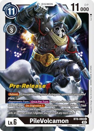 PileVolcamon (BT6-066) - Double Diamond Pre-Release Cards Foil