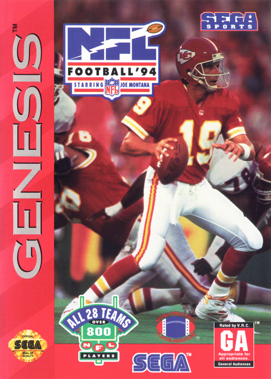 NFL Football 94 Featuring Joe Montana
