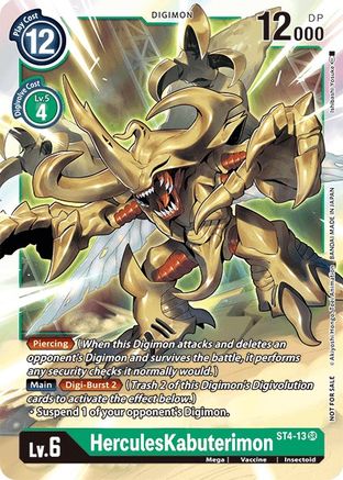 HerculesKabuterimon (Event Pack 2) (ST4-13) - Starter Deck 04: Giga Green Foil