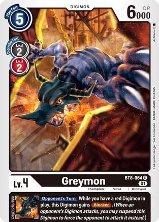 Greymon (BT8-064) - New Awakening