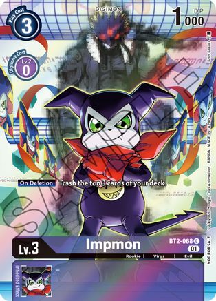 Impmon (Tamer's Card Set 1) (BT2-068) - Release Special Booster 1.0 Foil