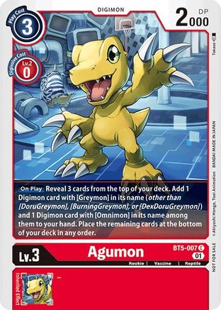Agumon - BT5-007 (Tamer Party Vol. 4 Promo) (BT5-007) - Battle of Omni
