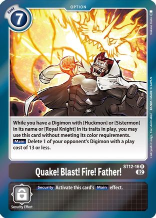 Quake! Blast! Fire! Father! (ST12-16) - Starter Deck 12: Jesmon Foil