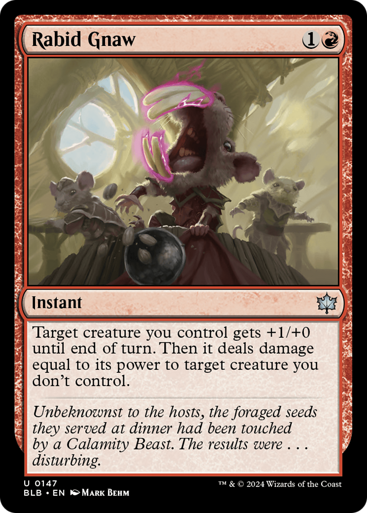Rabid Gnaw (BLB-147) - Bloomburrow