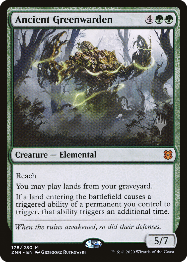 Ancient Greenwarden (PPZNR-178P) - Zendikar Rising Promos