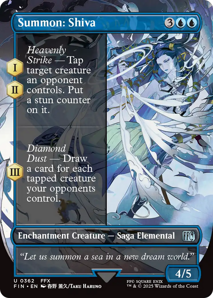 Summon: Shiva (FIN-362) - FINAL FANTASY: (enchantment) (Borderless)