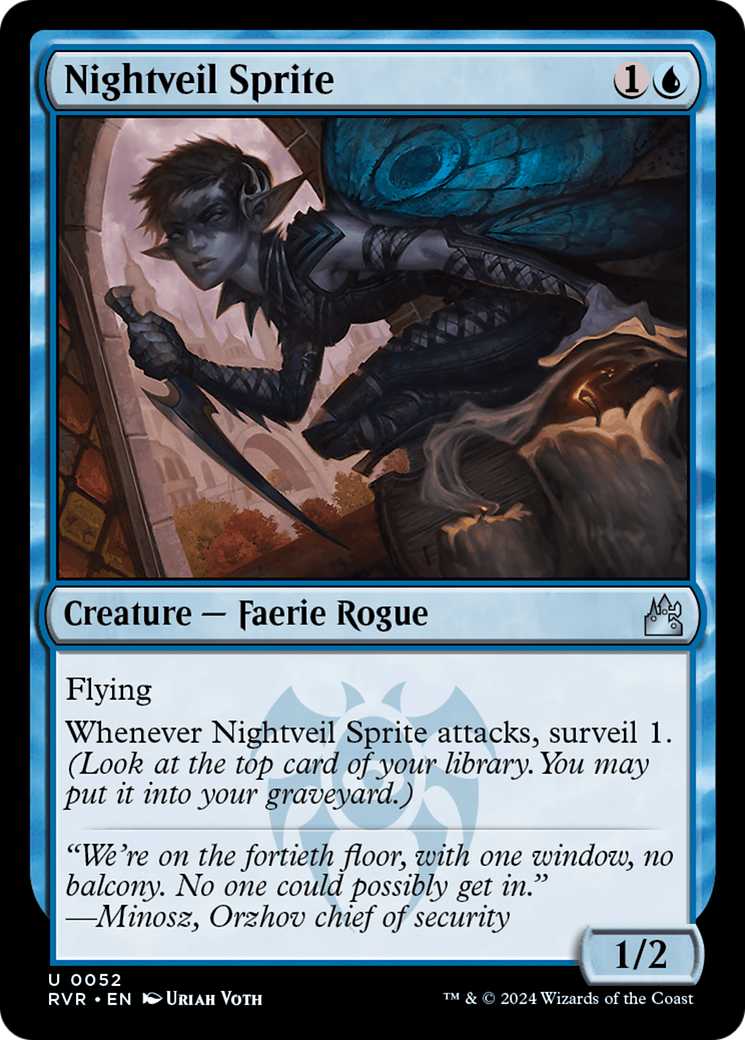 Nightveil Sprite (RVR-052) - Ravnica Remastered