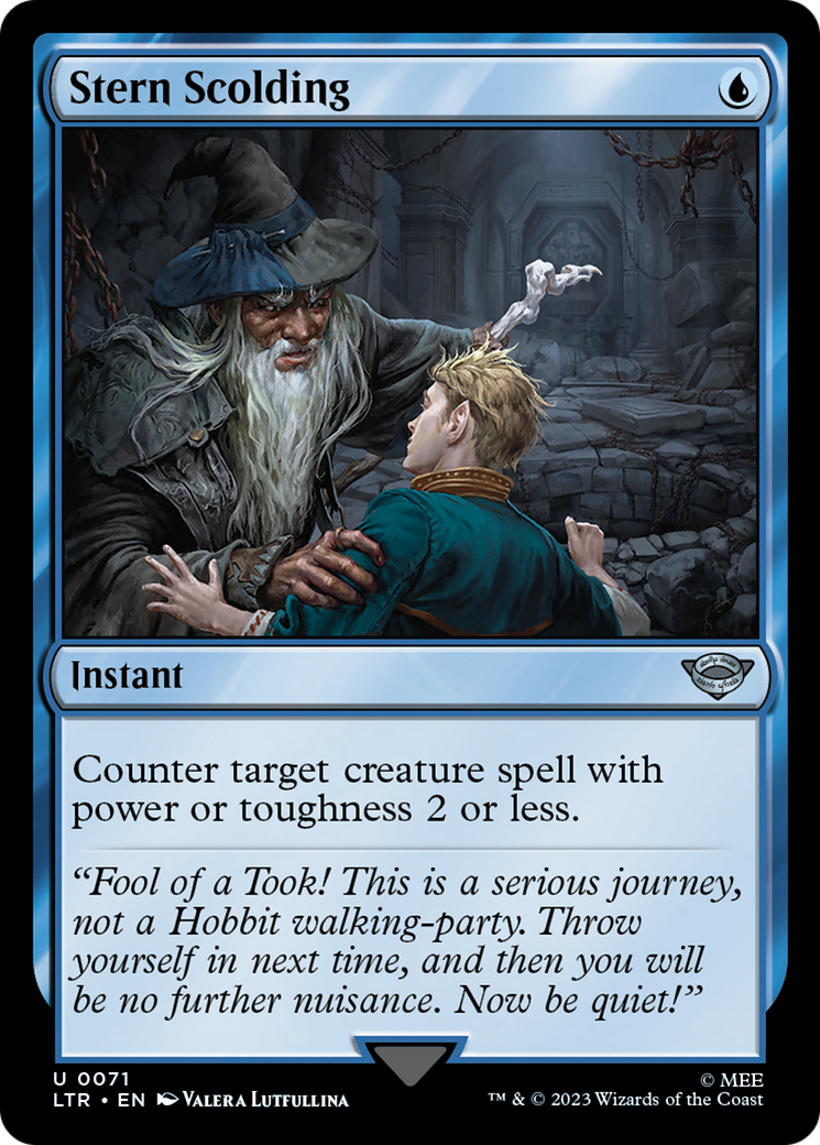 Stern Scolding (LTR-071) - The Lord of the Rings: Tales of Middle-earth Foil