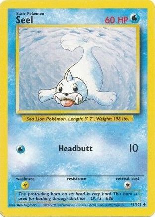 Seel 041/102 Base Set - Uncommon