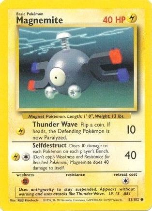 Magnemite 053/102 Base Set - Common