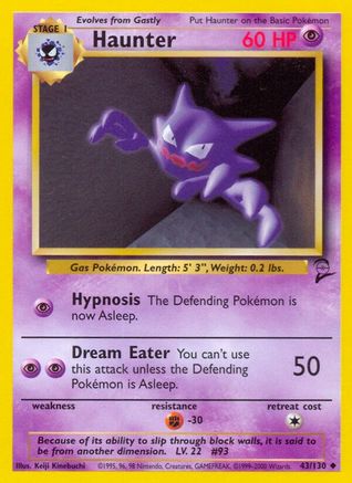 Haunter 043/130 Base Set 2 - Uncommon