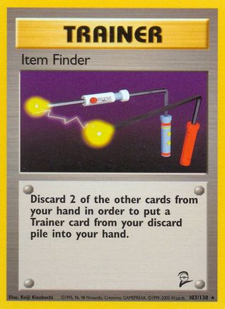 Item Finder 103/130 Base Set 2 - Rare