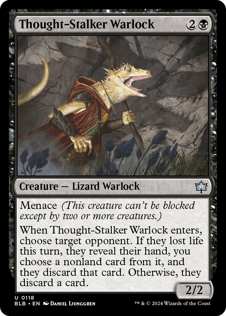 Thought-Stalker Warlock (BLB-118) - Bloomburrow Foil