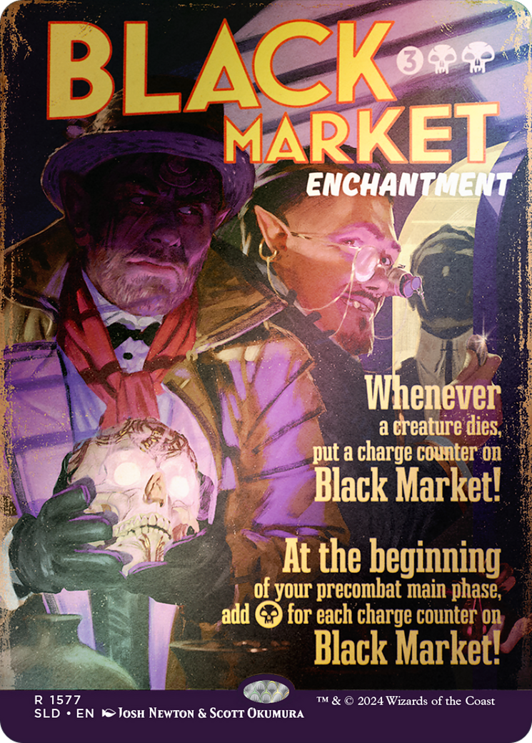 Black Market (1577) (Rainbow Foil) (SLD-1577) - Secret Lair Drop (Borderless) Foil