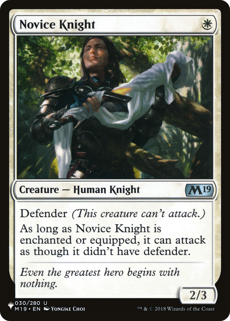 Novice Knight (LIST-030/280) - The List