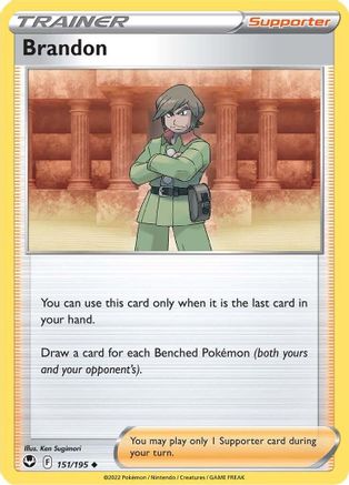 Brandon 151 - Reverse Holofoil SWSH12 Silver Tempest - Uncommon