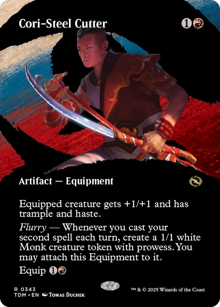 Cori-Steel Cutter (TDM-343) - Tarkir: Dragonstorm: (Showcase) (Borderless) Foil