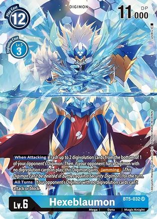 Hexeblaumon (Alternate Art) (BT5-032) - Dimensional Phase Foil