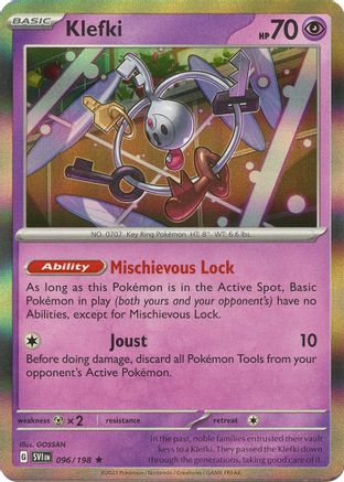 Klefki 096/198 - Reverse Holofoil SV01 Scarlet & Violet Base Set - Rare