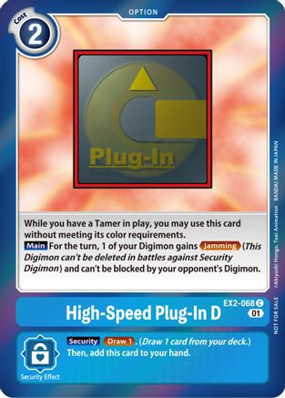 High-Speed Plug-In D (Event Pack 4) (EX2-068) - Digital Hazard Foil