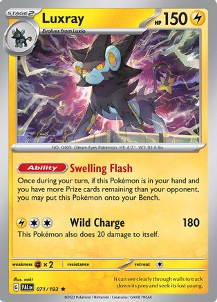 Luxray 071/193 - Holofoil SV02 Paldea Evolved - Rare