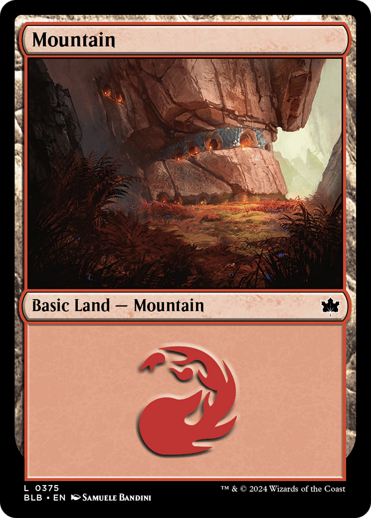 Mountain (BLB-375) - Bloomburrow Foil