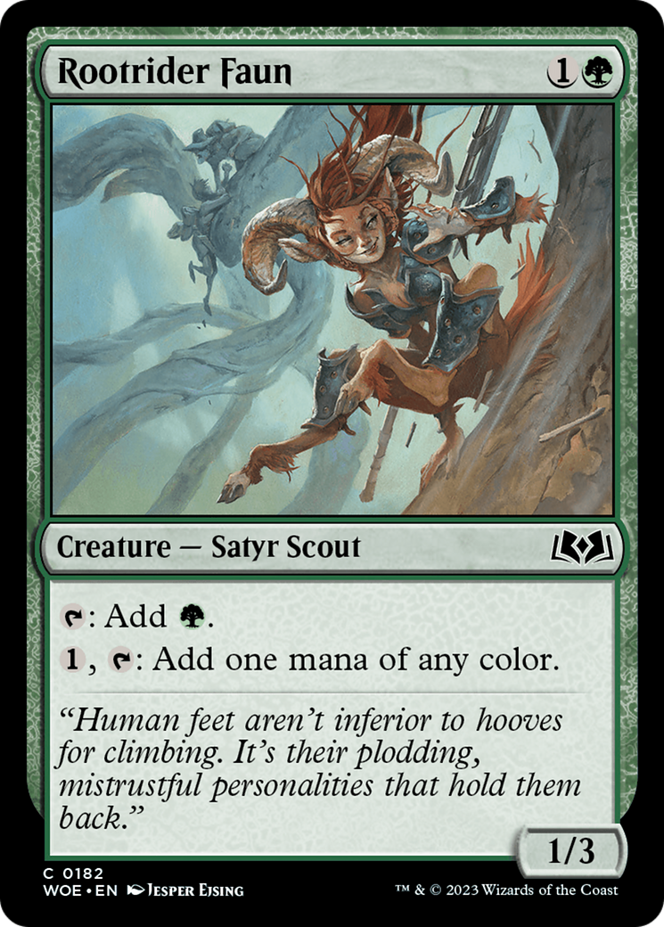 Rootrider Faun (WOE-182) - Wilds of Eldraine