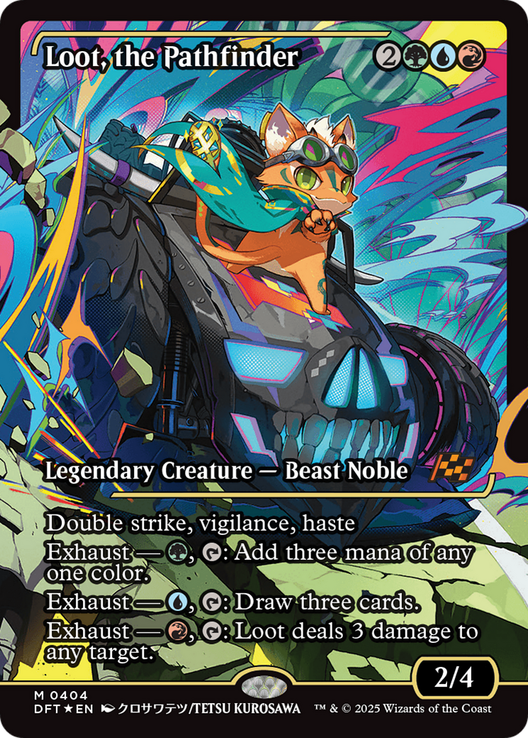 Loot, the Pathfinder (DFT-404) - Aetherdrift: (Showcase) Foil
