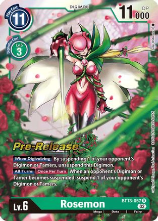 Rosemon (BT13-057) - Versus Royal Knights Pre-Release Cards Foil