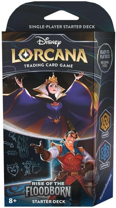 Disney Lorcana: Rise of the Floodborn Starter Deck - Amber/Sapphire