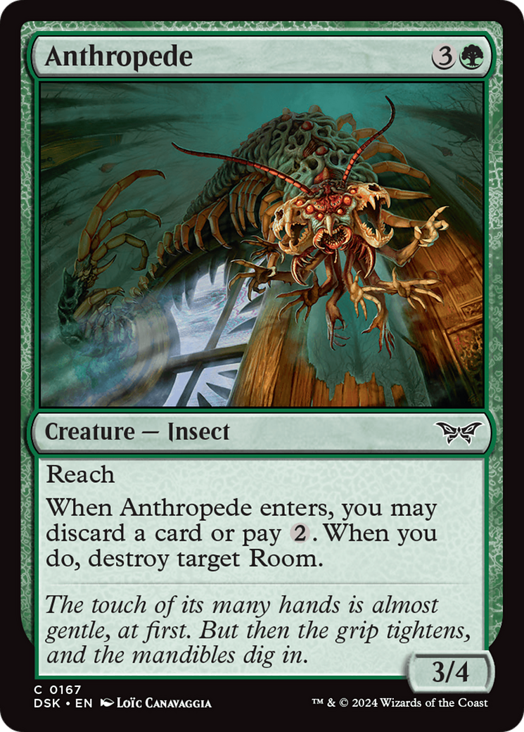 Anthropede (DSK-167) - Duskmourn: House of Horror Foil