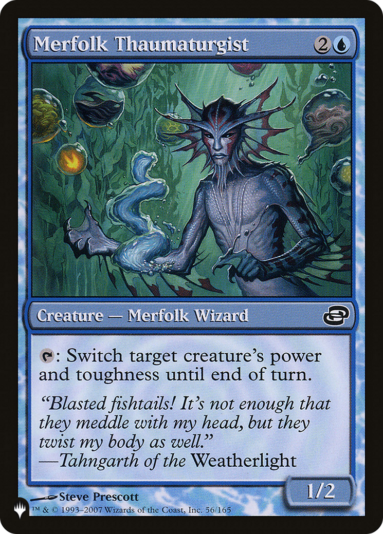 Merfolk Thaumaturgist (LIST-56/165) - The List: (colorshifted)