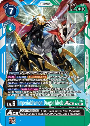 Imperialdramon: Dragon Mode ACE - P-109 (NYCC 2023 Demo Deck) (P-109) - Digimon Promotion Cards