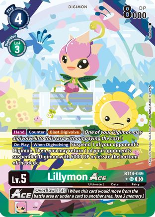 Lillymon ACE (English Exclusive Alternate Art) (BT14-049) - Blast Ace Foil