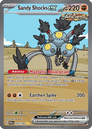 Sandy Shocks ex 250/182 - Holofoil SV04 Paradox Rift - Special Illustration Rare