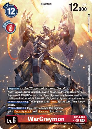 WarGreymon (Alternate Art) (BT14-101) - Blast Ace Foil